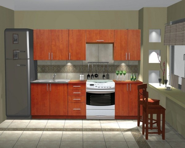 W60P horní skříňka jednodvéřová NORA hruška