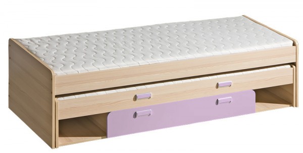 **LIMO L16 výsuvná postel s úl. prostorem fialová