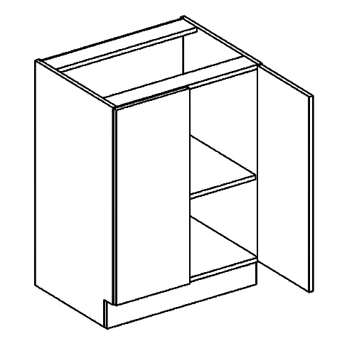 D60 dolní skříňka dvojdvéřová MERCURY Zebra