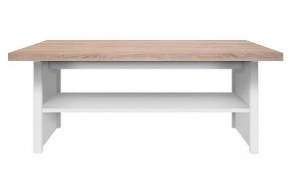 Konferenční stolek LENIX, barva sonoma/bílá