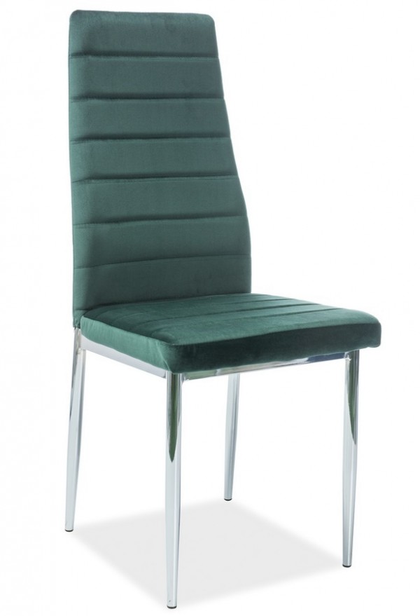 Jídelní čalouněná židle H-261 VELVET zelená