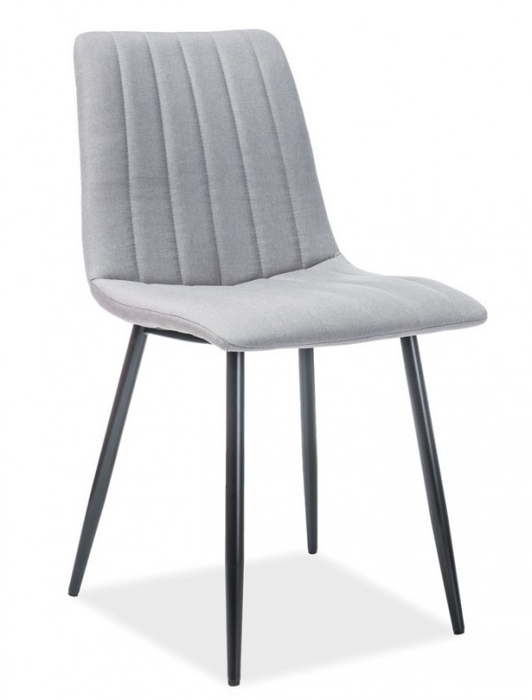 Jídelní čalouněná židle ALAN šedá/černá