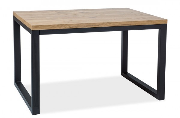 Jídelní stůl LORAS II 150x90 dub masiv/černá