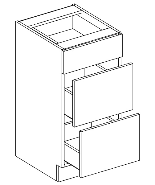 D40/S3 d. skříňka se zásuvkami PALMYRA šedá/mocca