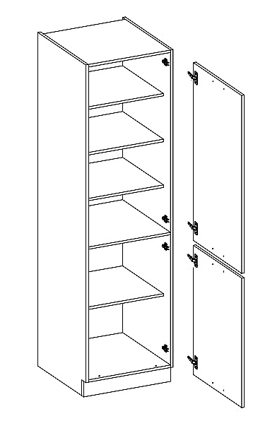 DG40 potravinová skříň KARMEN pravá
