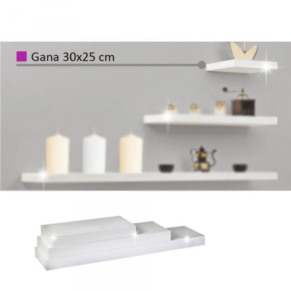 Police, bílý lesk, 30x25, GANA