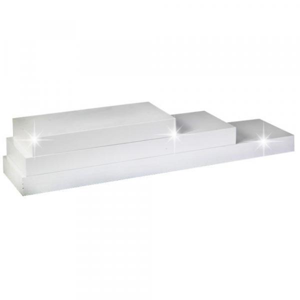 Police, bílý lesk, 120x25, GANA