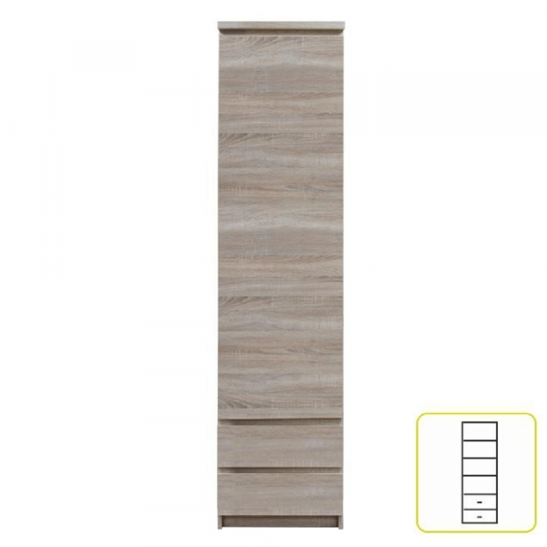 Skříň, dub sonoma, PANAMA Typ 02