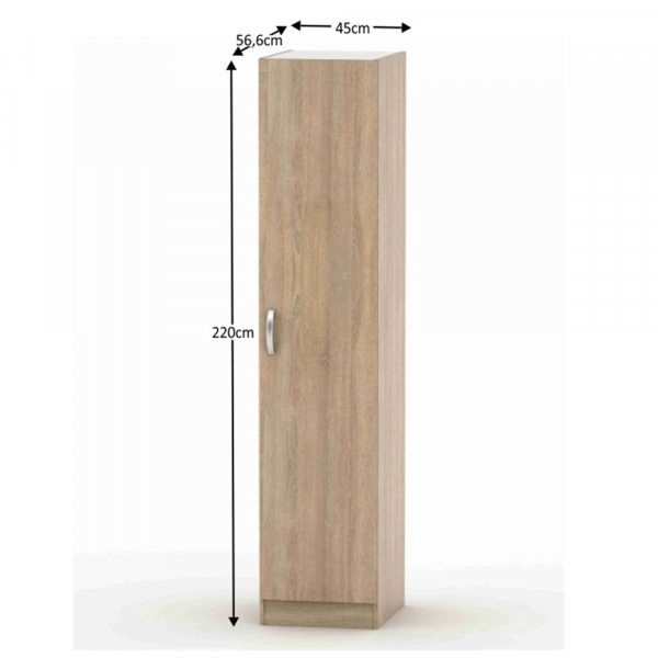1-dveřová skříň, dub sonoma, BETTY 2