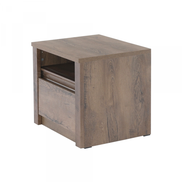 Noční stolek, dub lefkas tmavý, MONTANA SN