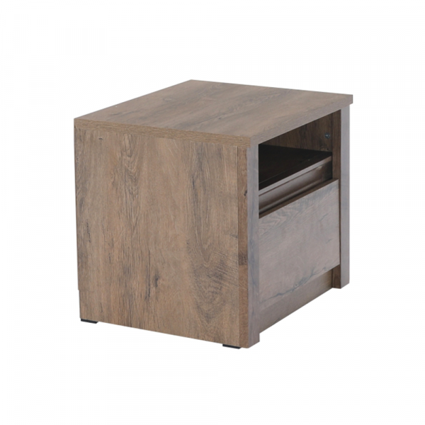 Noční stolek, dub lefkas tmavý, MONTANA SN