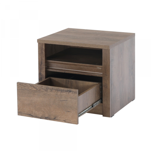 Noční stolek, dub lefkas tmavý, MONTANA SN