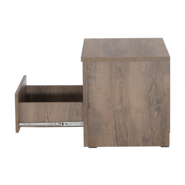 Noční stolek, dub lefkas tmavý, MONTANA SN
