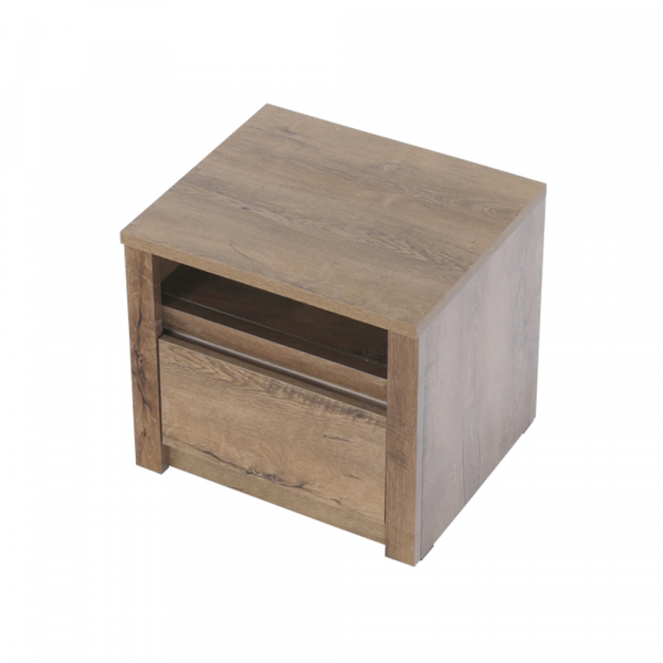 Noční stolek, dub lefkas tmavý, MONTANA SN