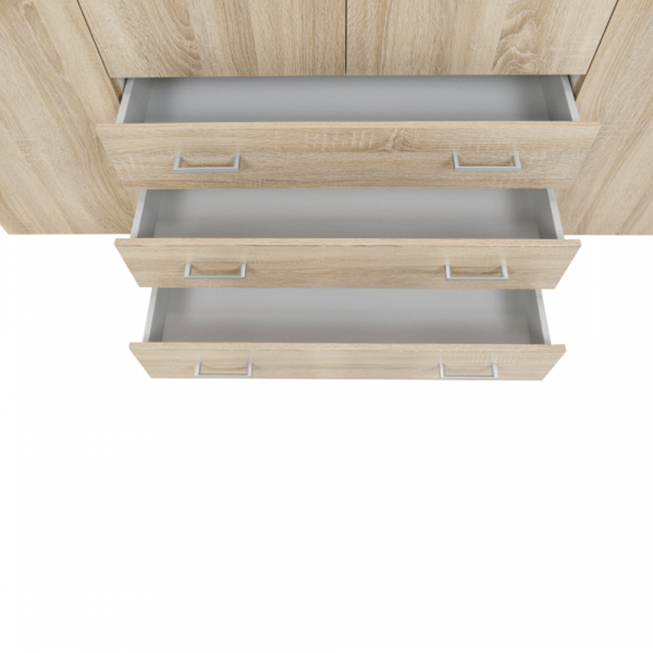 Skříň, 4 - dveřová, dub sonoma, GWEN 70429