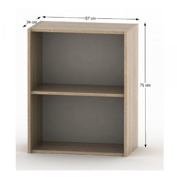 Nízká policová skříňka, dub sonoma, TEMPO ASISTENT NEW 010