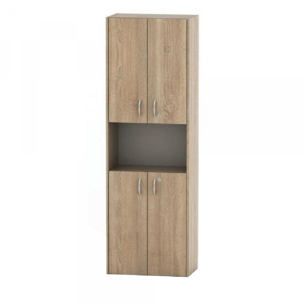 Policová skříňka s dvířky, dub sonoma, TEMPO ASISTENT NEW 003