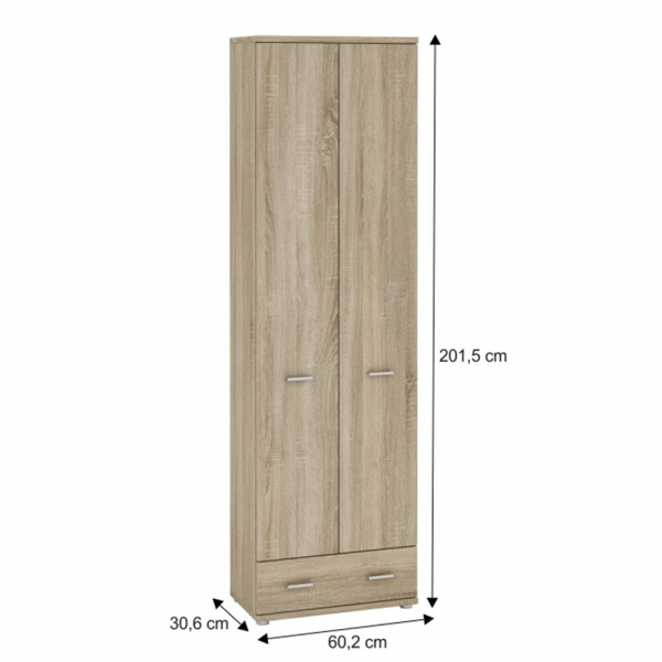 Skříň, dub sonoma, MARIO NEW TYP A
