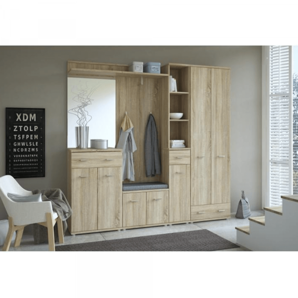 komoda s nástavcem, dub sonoma, MARIO NEW TYP B + C