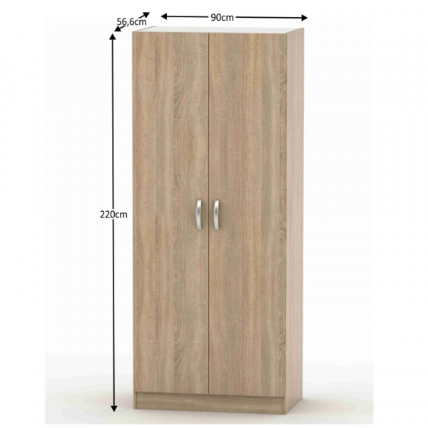 2-dveřová skříň, dub sonoma, BETTY 2