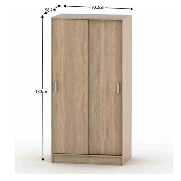 Skříň, dub sonoma, BETTY 4 BE04-001-00