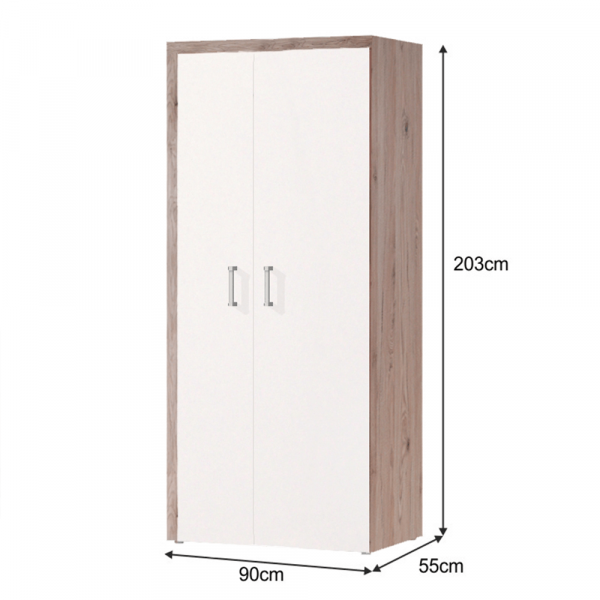 Věšáková skříň, san marino / cream, CHERIS 1