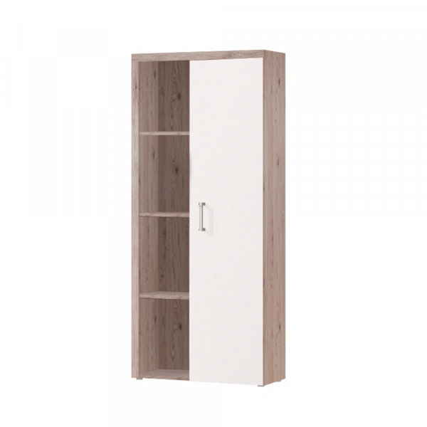 Policová skříň s regálem, san marino / cream, CHERIS 2