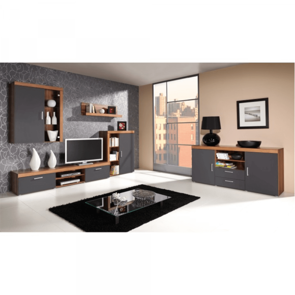 Věšáková skříň, švestka / šedý grafit, CHERIS 1