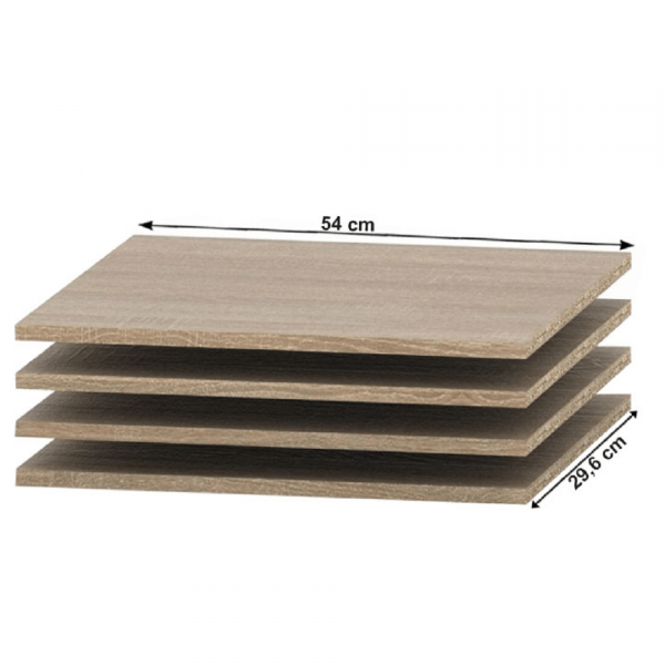 Police do skříně, dub sonoma, TEMPO ASISTENT NEW 037-00