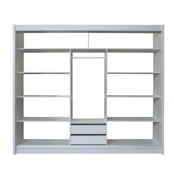 Skříň s posuvnými dveřmi, dub sonoma / šedá, Merina 250