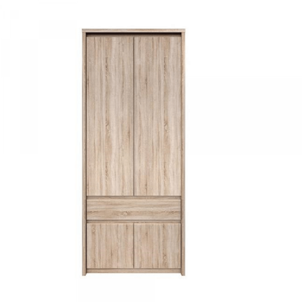 Věšáková skříň 4D1S, dub sonoma, NORTY TYP 2