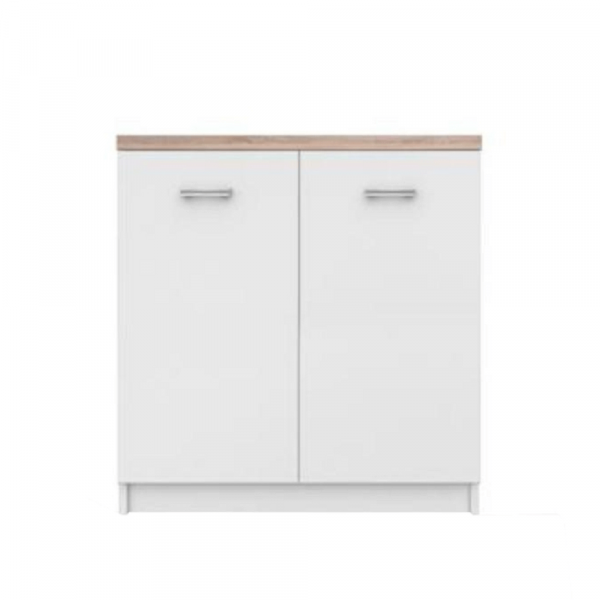 Komoda 2D, bílá / dub sonoma, TOPTY TYP 13