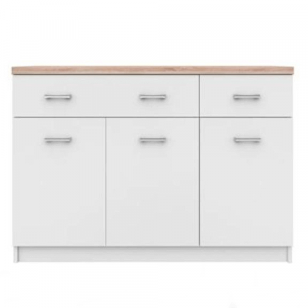 Komoda 3d2s, bílá / dub sonoma, TOPTY Typ 07