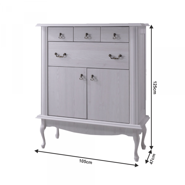 Komoda DA10, sosna bílá, VILAR