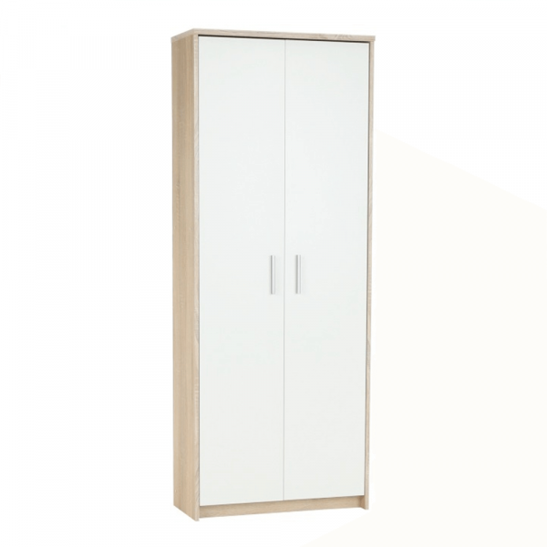 Kancelářská skříň, dub sonoma/bílá, JOHAN 2 NEW 05