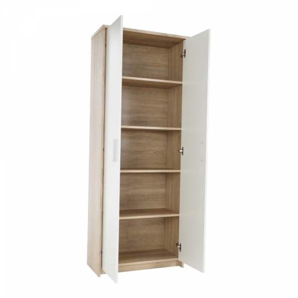 Kancelářská skříň, dub sonoma/bílá, JOHAN 2 NEW 05