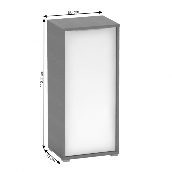 Skříňka, grafit/bílá, RIOMA NEW TYP 10