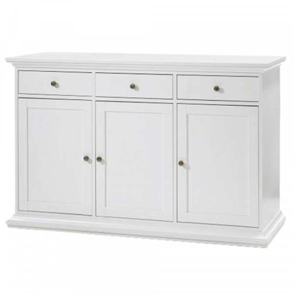 Komoda, bílá, PARIS 3D3Z 79853