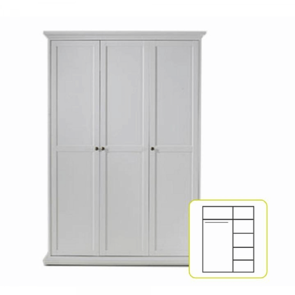 Skříň, bílá, PARIS