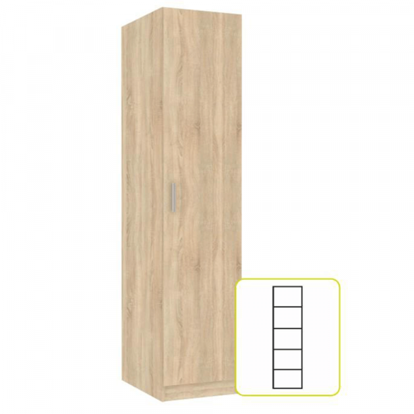 Skříň, dub sonoma, INVITA  TYP 1