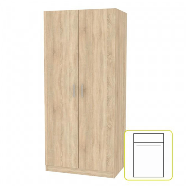 Skříň, DTD laminovaná, dub sonoma, INVITA