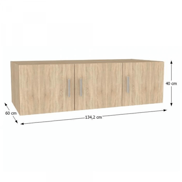 Nástavec na skříň, dub sonoma, INVITA TYP 7