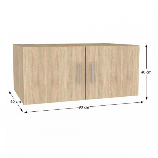 Nástavec na skříň, dub sonoma, INVITA  TYP 9