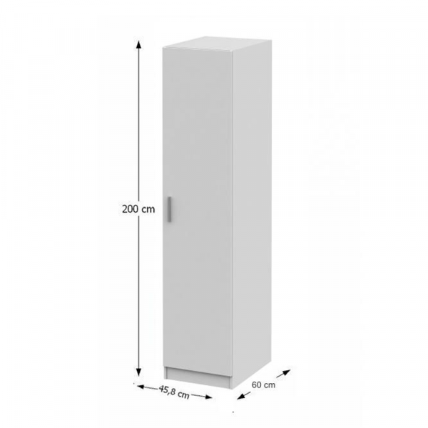 Skříň, bílá, INVITA  TYP 1