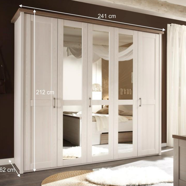 Skříň, pinie bílá / dub sonoma truflový, LUMERA