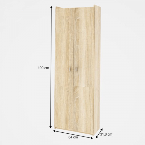 Policová skříň, DTD laminovaná, dub sonoma, NATALI TYP 2