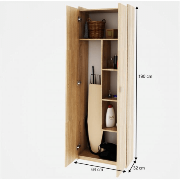 Kombinovaná skříň, DTD laminovaná, dub sonoma, NATALI TYP 6