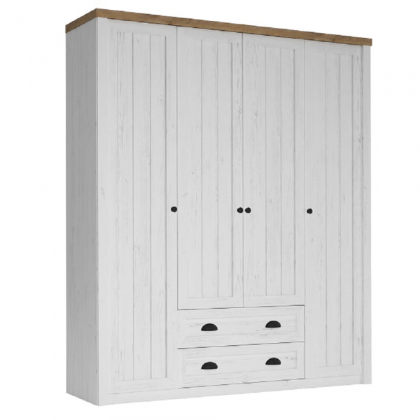 Skříň S4D, sosna andersen / dub lefkas, PROVANCE