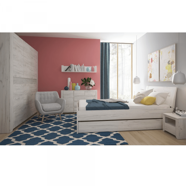 Skříň Typ 22 3D, bílá craft, ANGEL