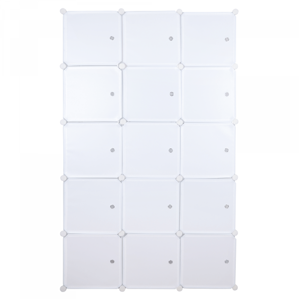 Modulární multifunkční skříň, bílá, ZALVO